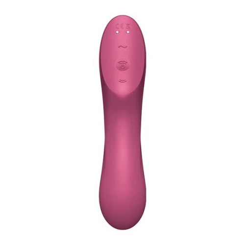 Вакуумный стимулятор с вибрацией Satisfyer Curvy Trinity 3 Red (мятая упаковка)
