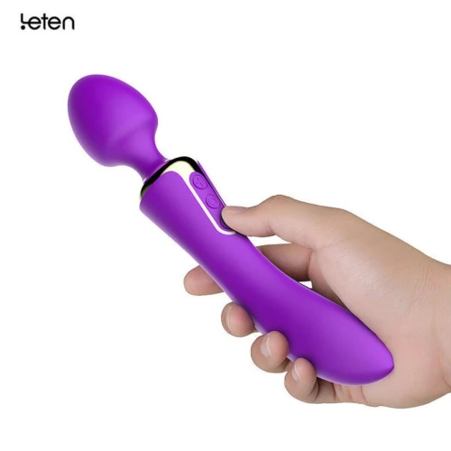 Leten AV Heat Purple — Вибромассажер с эргономичным дизайном для большего расслабления 