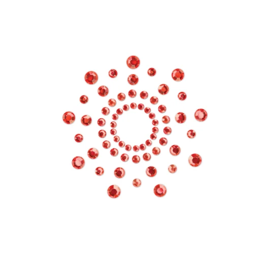 Mimi Red - Украшение на соски с красными кристаллами