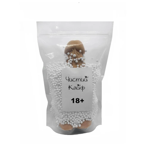 Чистый Кайф Brown size XL - Мыло-член с присоской