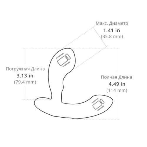 Lovense Edge — Вібромасажер простати з функцією смарт і регулюванням кута