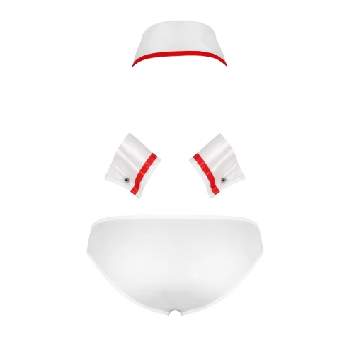 Passion 037 S/M - Ролевой костюм для игр "Медбрат" SET GREGORY white