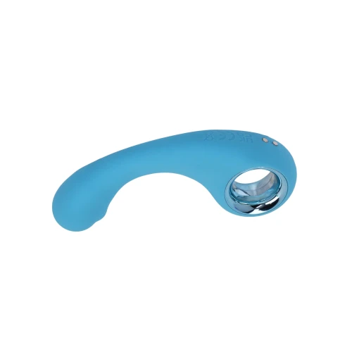 На фото зображено блакитний вібратор точки G FairyGasm BraveryAward для жінок на світлому фоні.