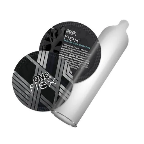 Презервативы ONE Flex Graphene Condom 3 шт, картонная коробка (мятая упаковка!!!)