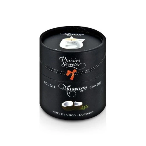 Plaisirs Secrets Coconut (80 мл) - свеча для массажа в шикарном керамическом сосуде