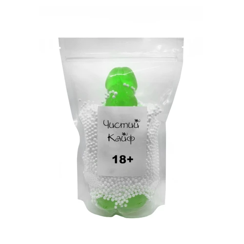 Чистый Кайф Green size XL - Мыло-член с присоской
