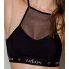 Passion PS006 TOP (S) - Спортивный женский топ (Черный)