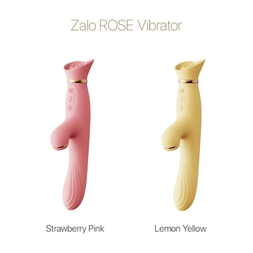 Zalo - ROSE Vibrator Lemon Yellow - Вибратор с вакуумом и подогревом