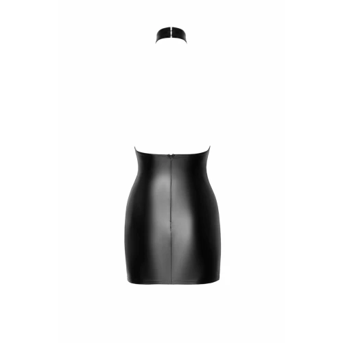 Сукня Noir Handmade F311 Eros mini halter dress of flocked mesh and wetlook - XXL
