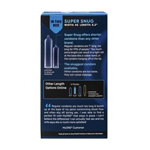 Презервативы MyONE Super Snug 10 шт, картонная коробка (мятая упаковка!!!)