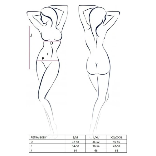 PETRA BODY black S/M - Боді монокіні