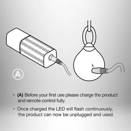 Rocks Off Ball & Chain - Мощное виброяйцо с цепью