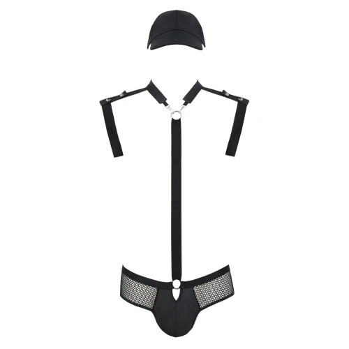 Passion 038 L/XL - Секс костюм для ролевых игр (мужской) SET JOHN black