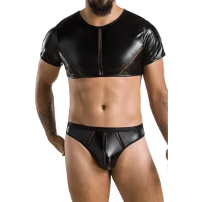 Passion 057 XXL/XXXL - Комплект мужского эро белья из секс шопа SET PETER black