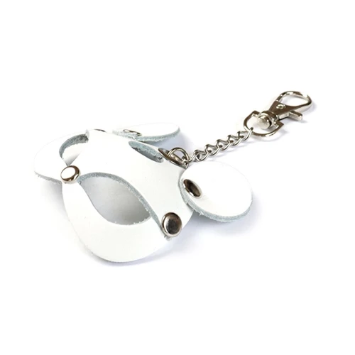 На фото изображен белый брелок-мышка для ключей Art of Sex Mouse унисекс на светлом фоне