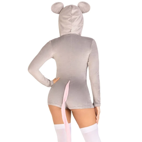 Leg Avenue Comfy Mouse S - Эротический костюм серой мышки 