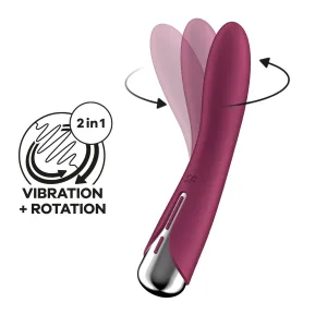 Satisfyer Spinning Vibe 1 Red - Жіночий вібратор з обертанням