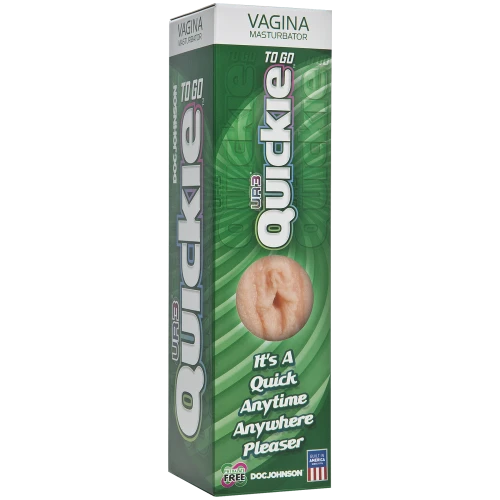 Doc Johnson Quickie to Go - Вагина мастурбатор, в комплекте пакетик лубриканта