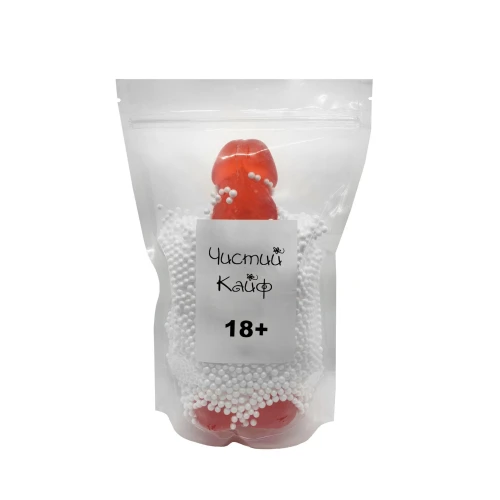 Чистый Кайф Red size XL - Мыло-член с присоской