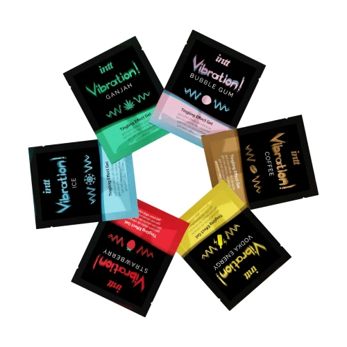 Intt Vibration Six Flavor Mix (12 по 5 мл) - Набор пробников жидкого вибратора 