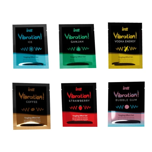 Intt Vibration Six Flavor Mix (12 по 5 мл) - Набор пробников жидкого вибратора 