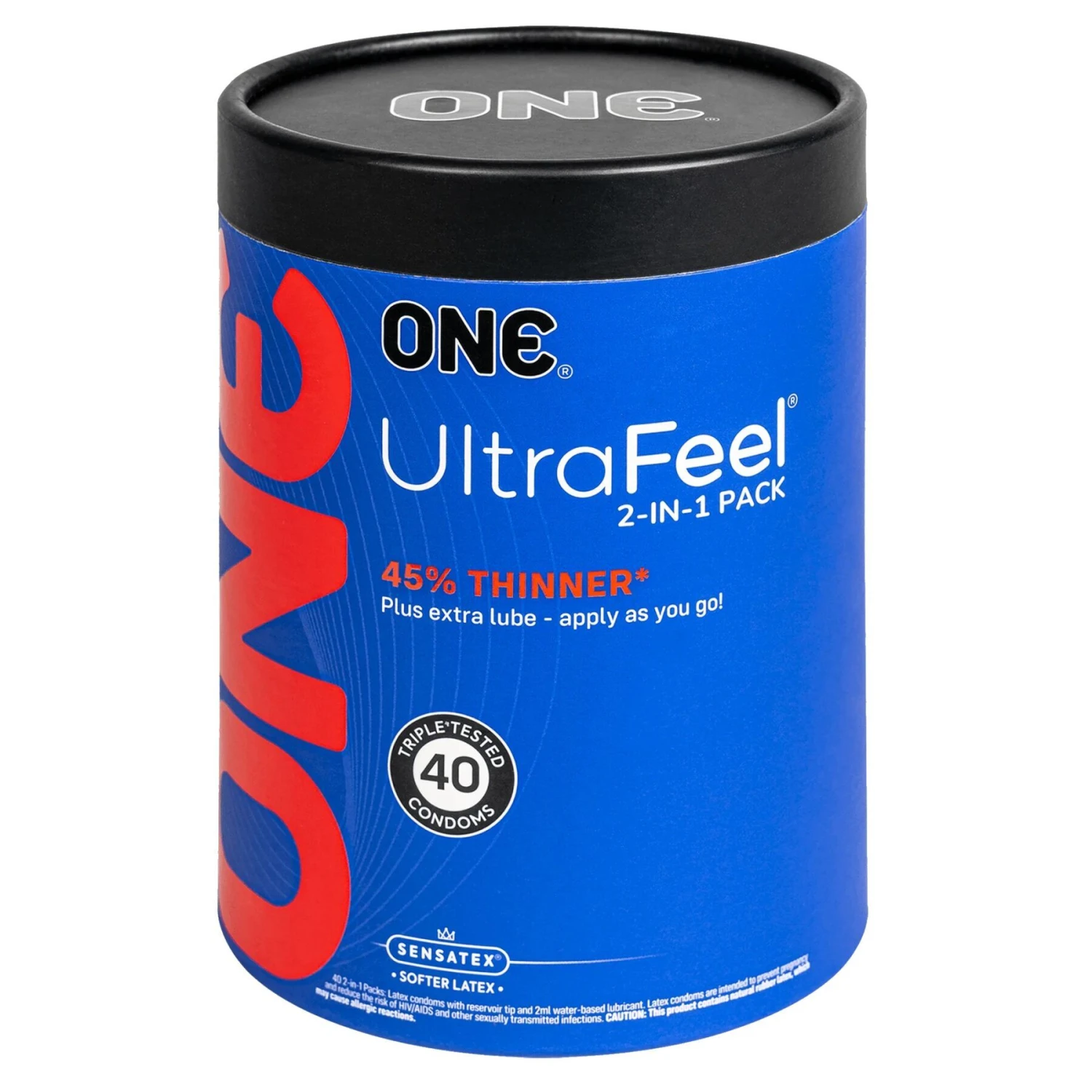 Презервативы ONE Ultra Feel 40 шт, подарочная упаковка тюб (мятая упаковка!!!)