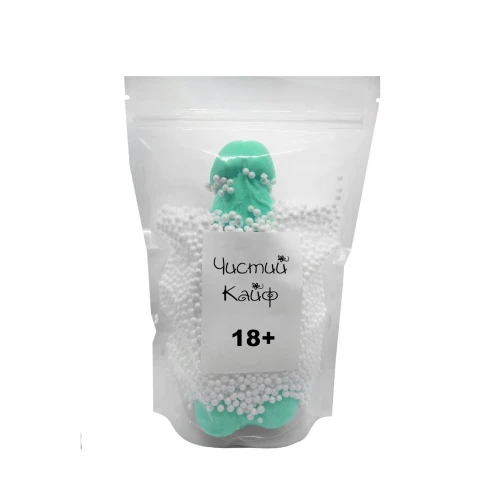 Чистый Кайф Turquoise size XL - Мыло-член с присоской