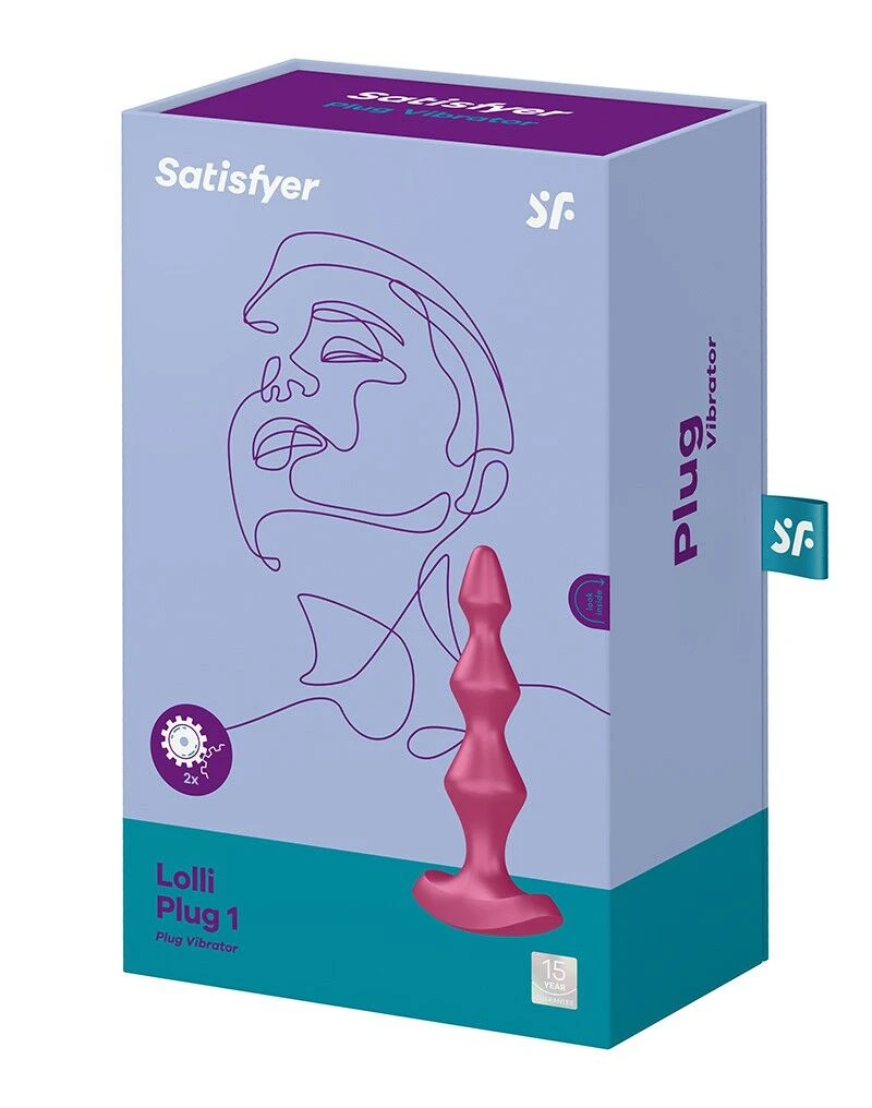 Satisfyer Lolli-Plug 1 (Berry) - Анальный стимулятор с двумя мощными моторами