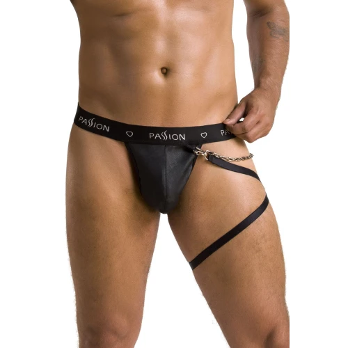 Passion 058 - Мужские трусы со стрепами THONG BILL black S/M