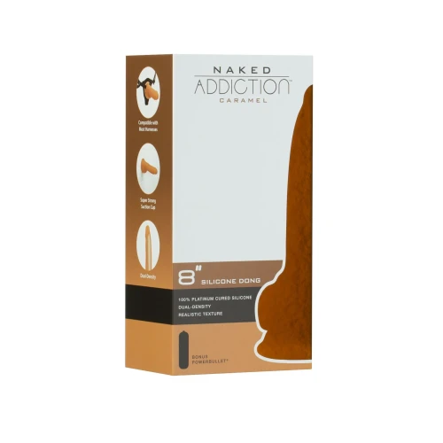 ADDICTION - 8" DUAL DENSITY - Реалистичный фаллоимитатор-дилдо 