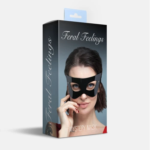 Feral Feelings Mysrery Mask - Черная эротическая маска для женщин