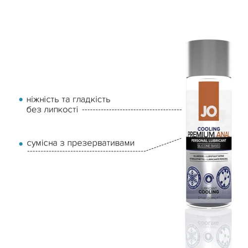 Распродажа!!! Смазка на силиконовой основе System JO ANAL PREMIUM - COOLING (60 мл) (cрок 12.2023)