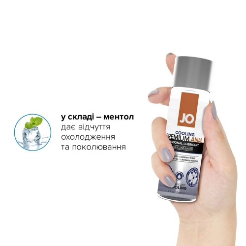 Распродажа!!! Смазка на силиконовой основе System JO ANAL PREMIUM - COOLING (60 мл) (cрок 12.2023)