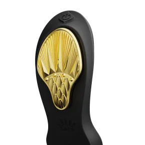 На фото чорний вібратор Zalo AYA Obsidian Black — вібратор для трусиків із насадкою.