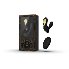 На фото чорний вібратор Zalo AYA Obsidian Black — вібратор для трусиків із насадкою.