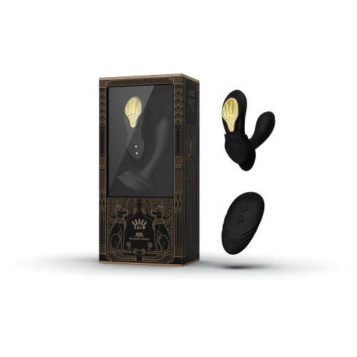 На фото черный вибратор Zalo AYA Obsidian Black – вибратор для трусиков с насадкой.