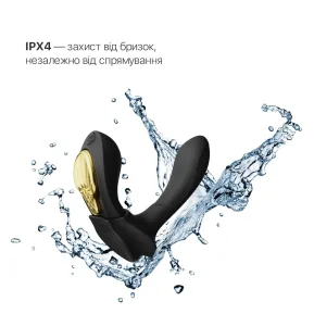 На фото чорний вібратор Zalo AYA Obsidian Black — вібратор для трусиків із насадкою.