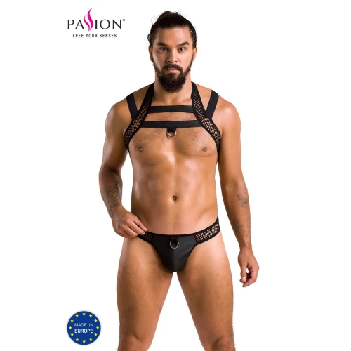 Passion 043 XXL/XXXL - Эротический костюм для мужчины SET JACOB black