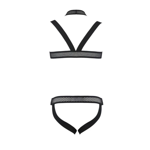 Passion 043 XXL/XXXL - Эротический костюм для мужчины SET JACOB black