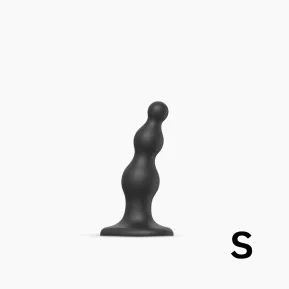 Strap-On-Me Dildo Plug Beads Black S - Ділдо для страпону