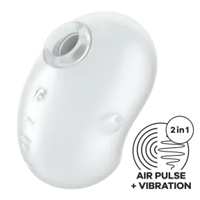 Satisfyer Cutie Ghost White - Вакуумний стимулятор "Кумедний привид"