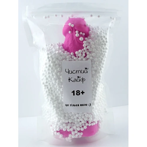 Чистый Кайф Violet size XL - Мыло-член с присоской