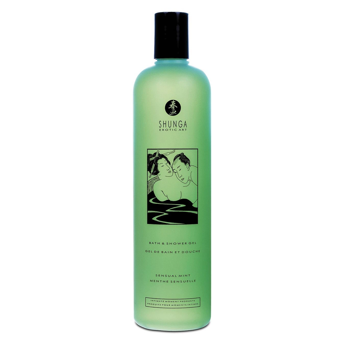 Shunga Shower Gel - Sensual Mint (500 мл) - Гель для душа с растительными маслами и витамином Е