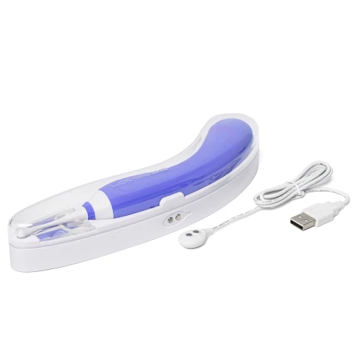 На фото изображен универсальный смарт-вибратор Lovense Hyphy для женщин на белом фоне.