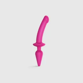 Фалоімітатор з анальним плагом FUCHSIA - L 