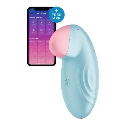 Satisfyer Tropical Tip Light Blue - Мини вибратор вибропуля
