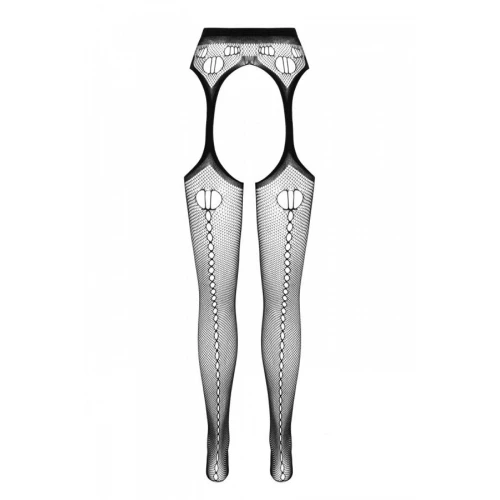 Еротичні колготки-бодістокінг Passion ECO S008 black