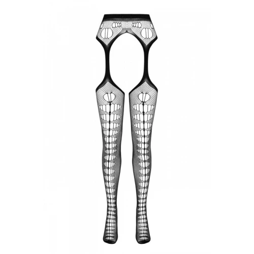 Еротичні колготки-бодістокінг Passion ECO S008 black