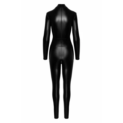 Комбинезон Noir Handmade F319 Caged wetlook catsuit with zippers and ring - 3XL