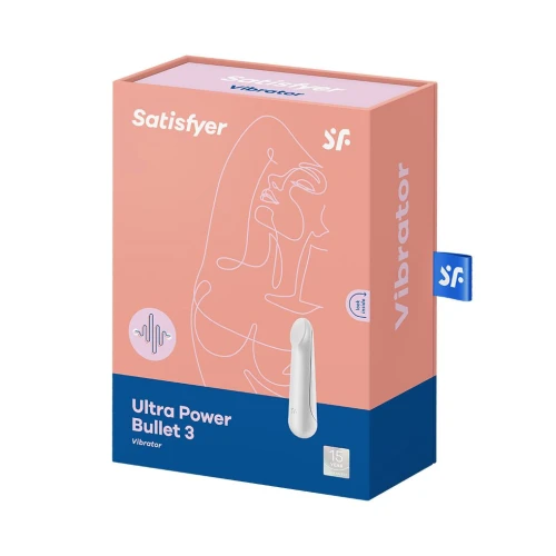 Satisfyer Ultra Power Bullet 3 White - Клиторальный вибратор